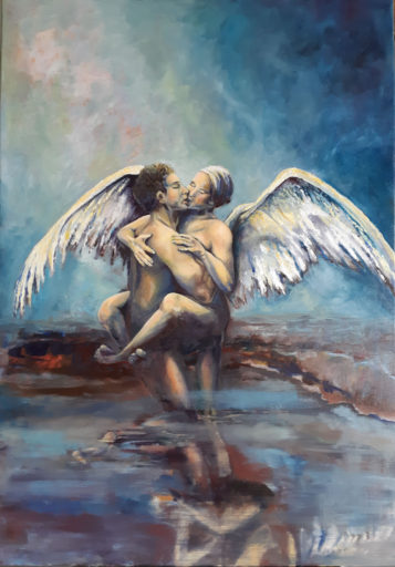 Jacob worstelt met de engel